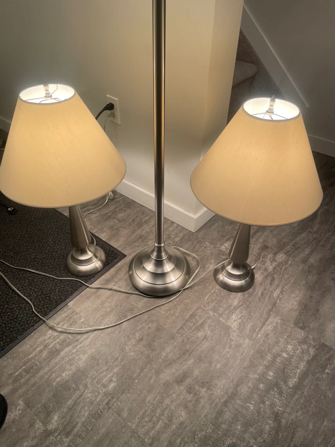 3-Piece Lamp Set with Floor and Table Lamps - photo 3