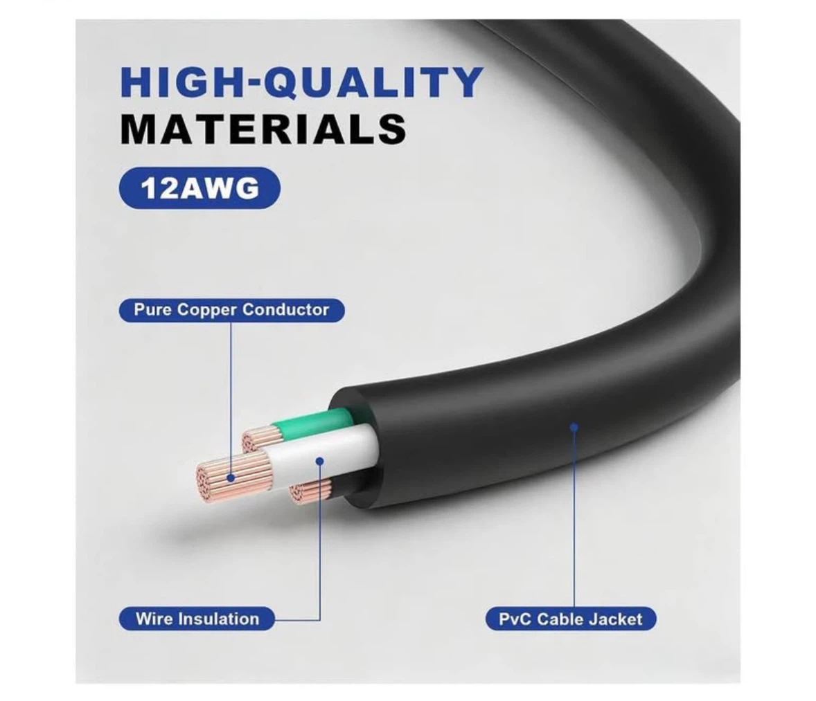 8ft Heavy-Duty Extension Cord - photo 5