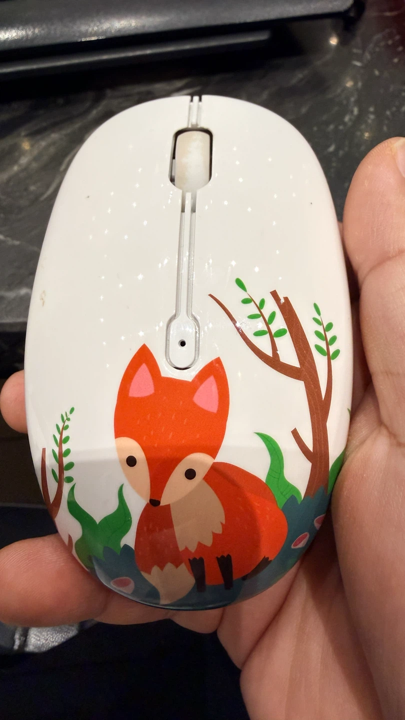 FMOUSE M101 Wireless Mouse with Fox Design