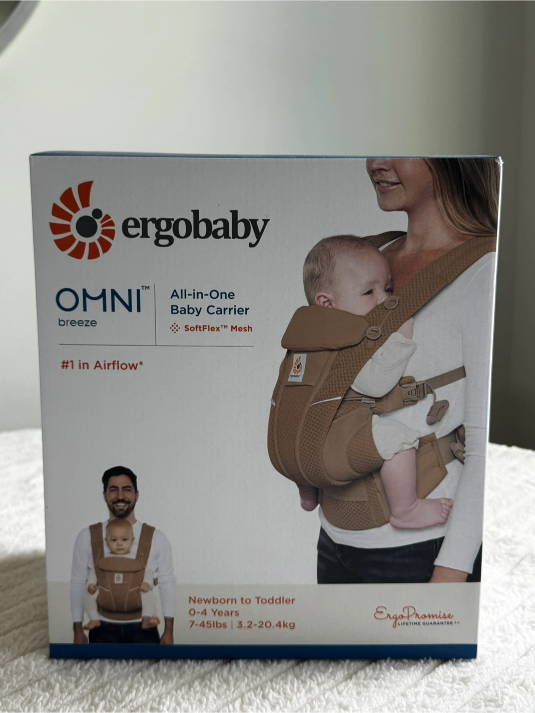 Ergobaby Omni Breeze Baby Carrier - Camel Brown