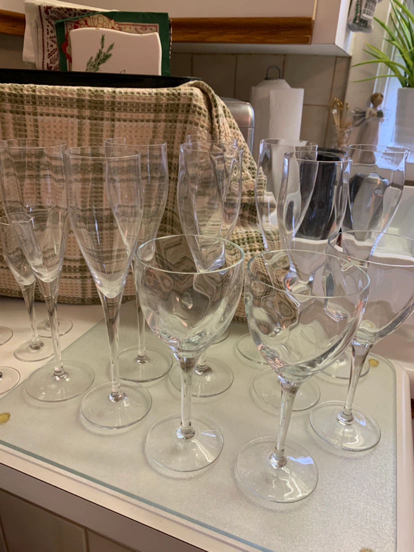 Clear Glass Stemware set - photo 3
