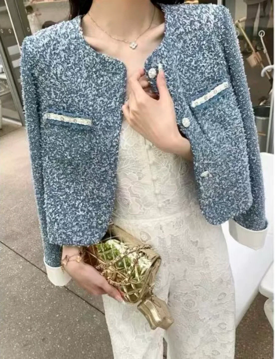 Blue Tweed Jacket