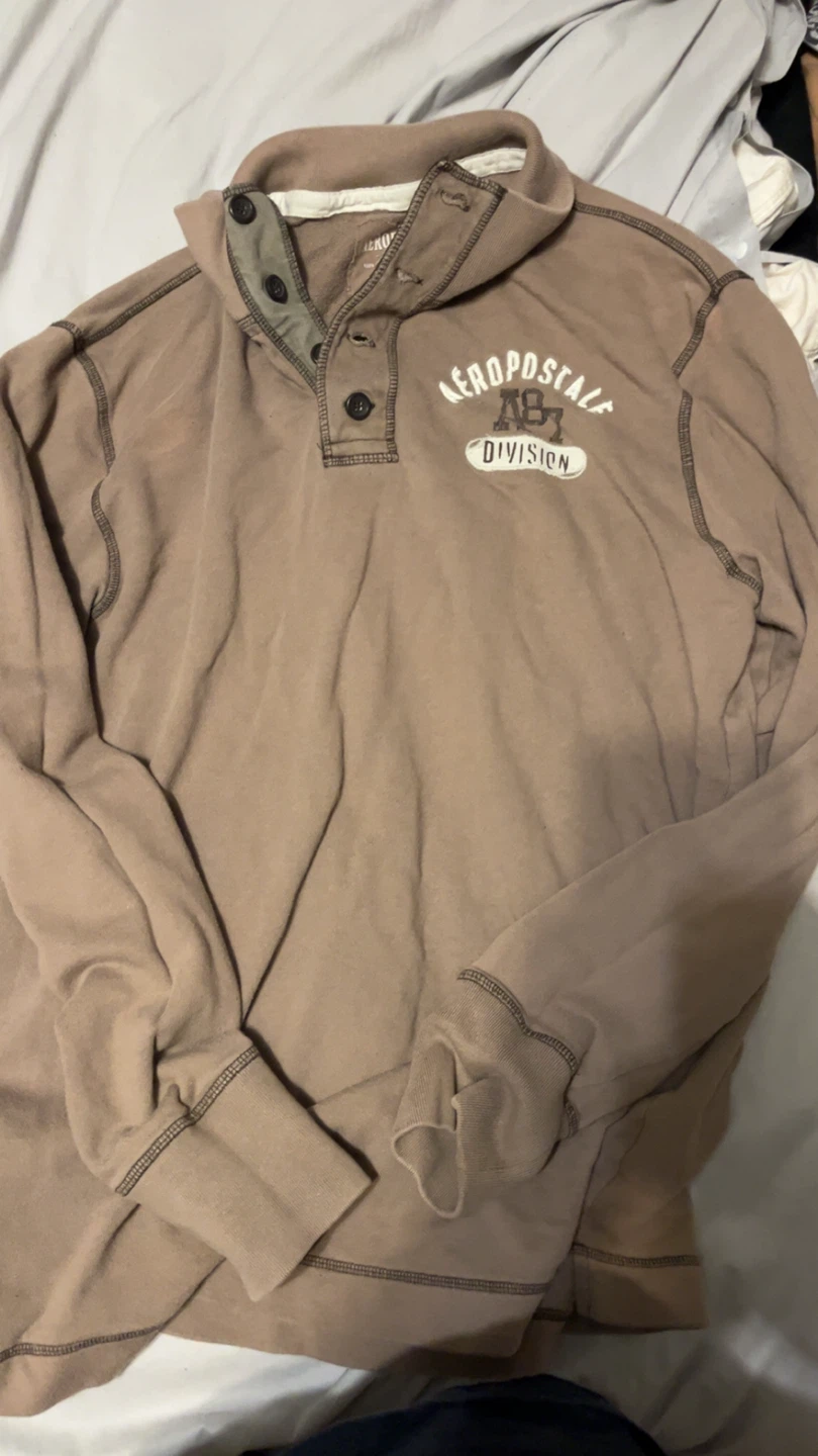 Aeropostale A87 Division Henley Shirt