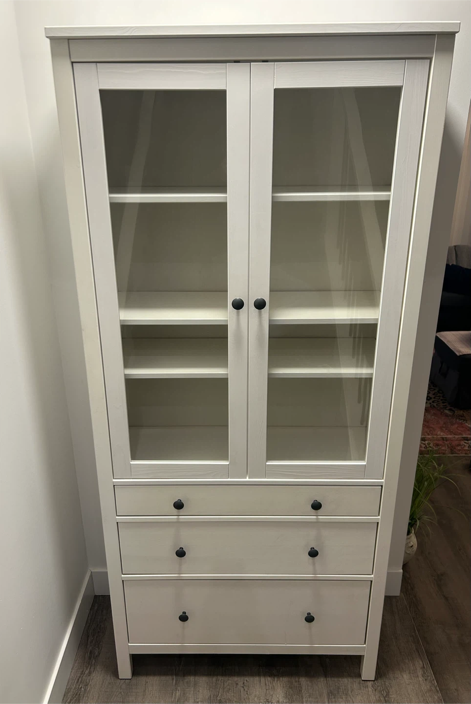 IKEA HEMNES white bookcase with drawers
