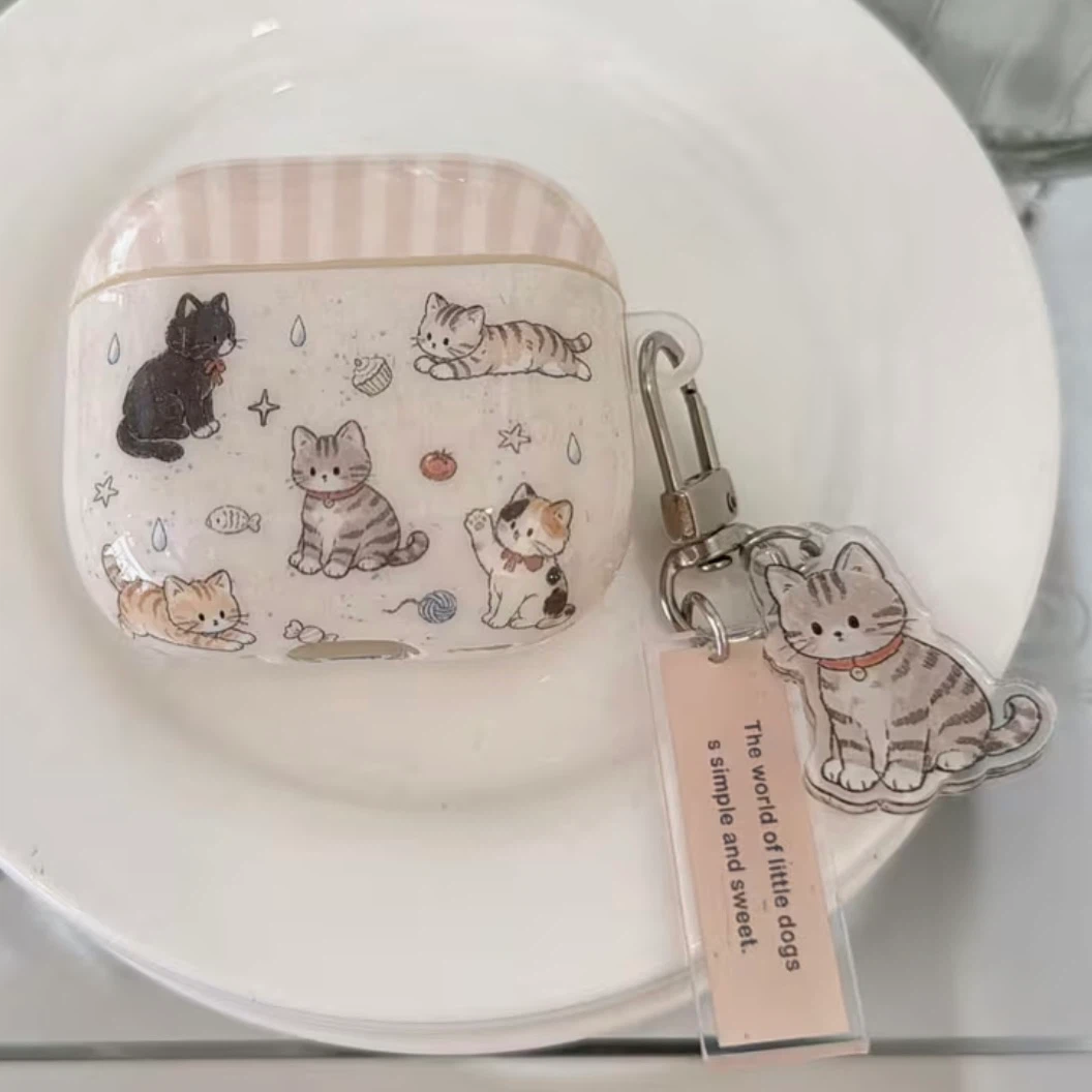 Cat print AirPods 4/5 case - photo 3