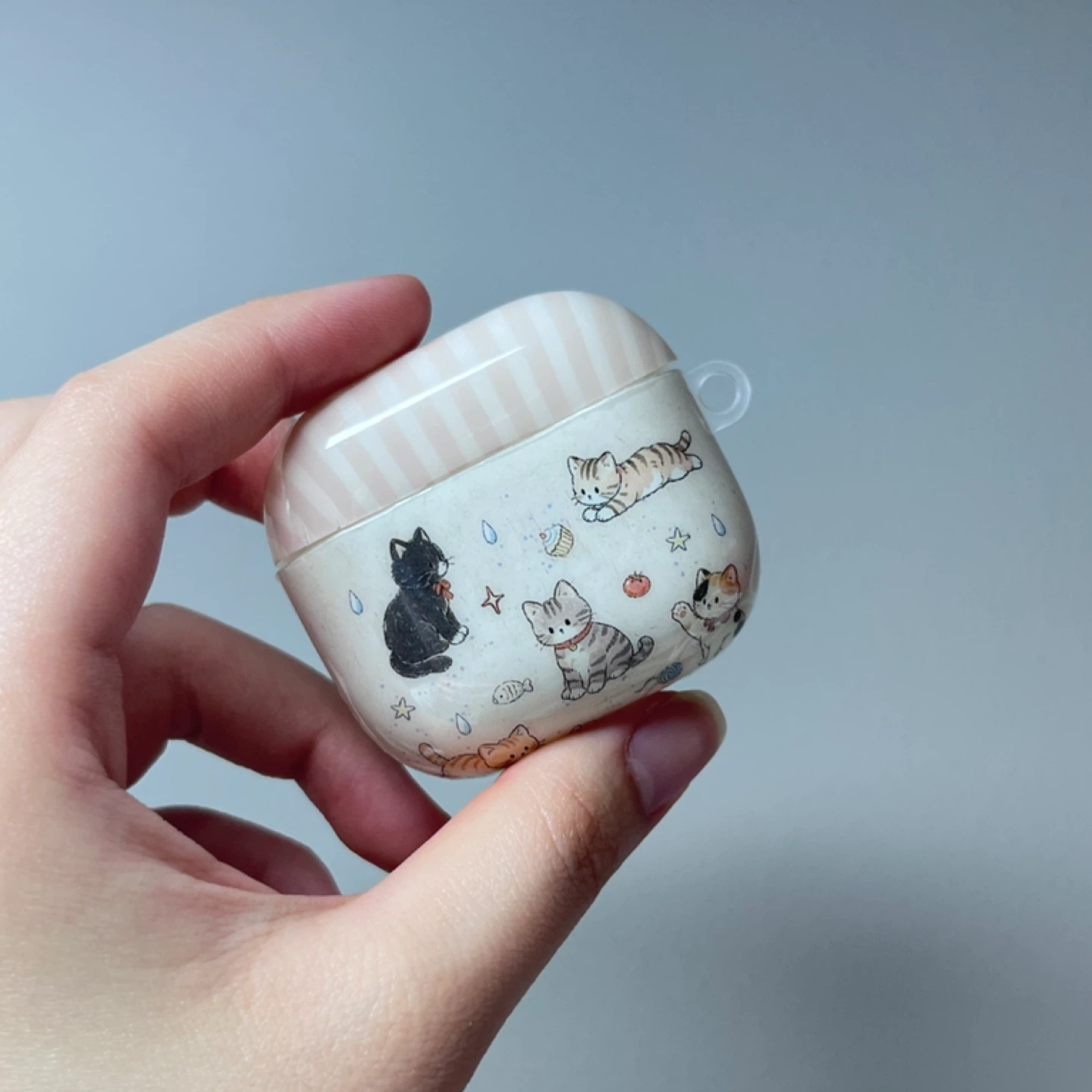Cat print AirPods 4/5 case