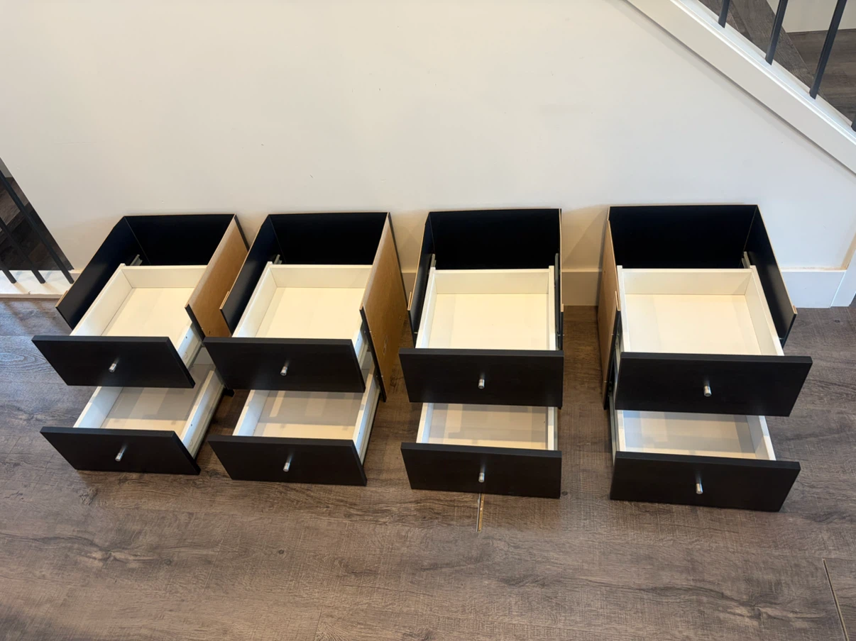 IKEA KALLAX inserts drawers in black $20 each