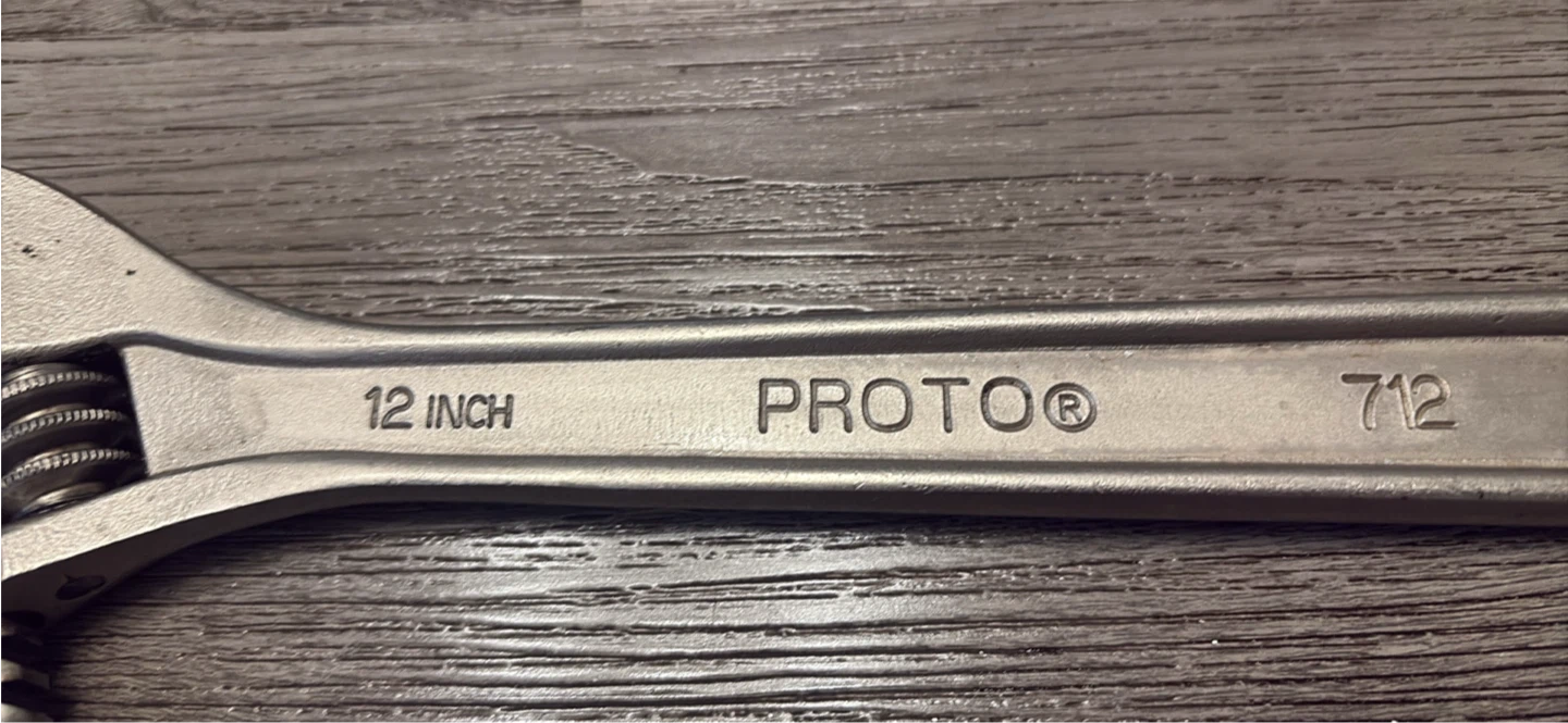 Two Proto 12-Inch Adjustable Wrenches - photo 2