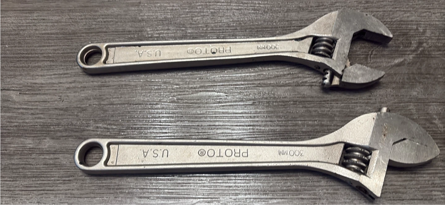 Two Proto 12-Inch Adjustable Wrenches - photo 4