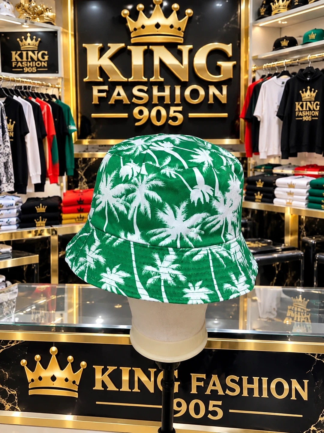 King Fashion 905 Palm Tree Bucket Hat