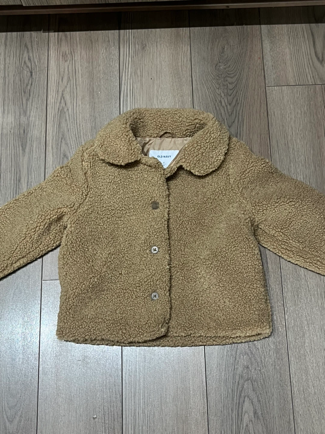 Old Navy Tan Teddy Jacket Size 3T