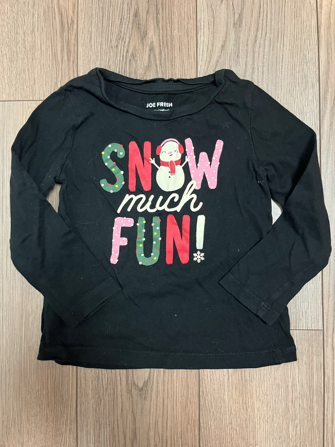 Joe Fresh Toddler Snow Much Fun Shirt - Size 3