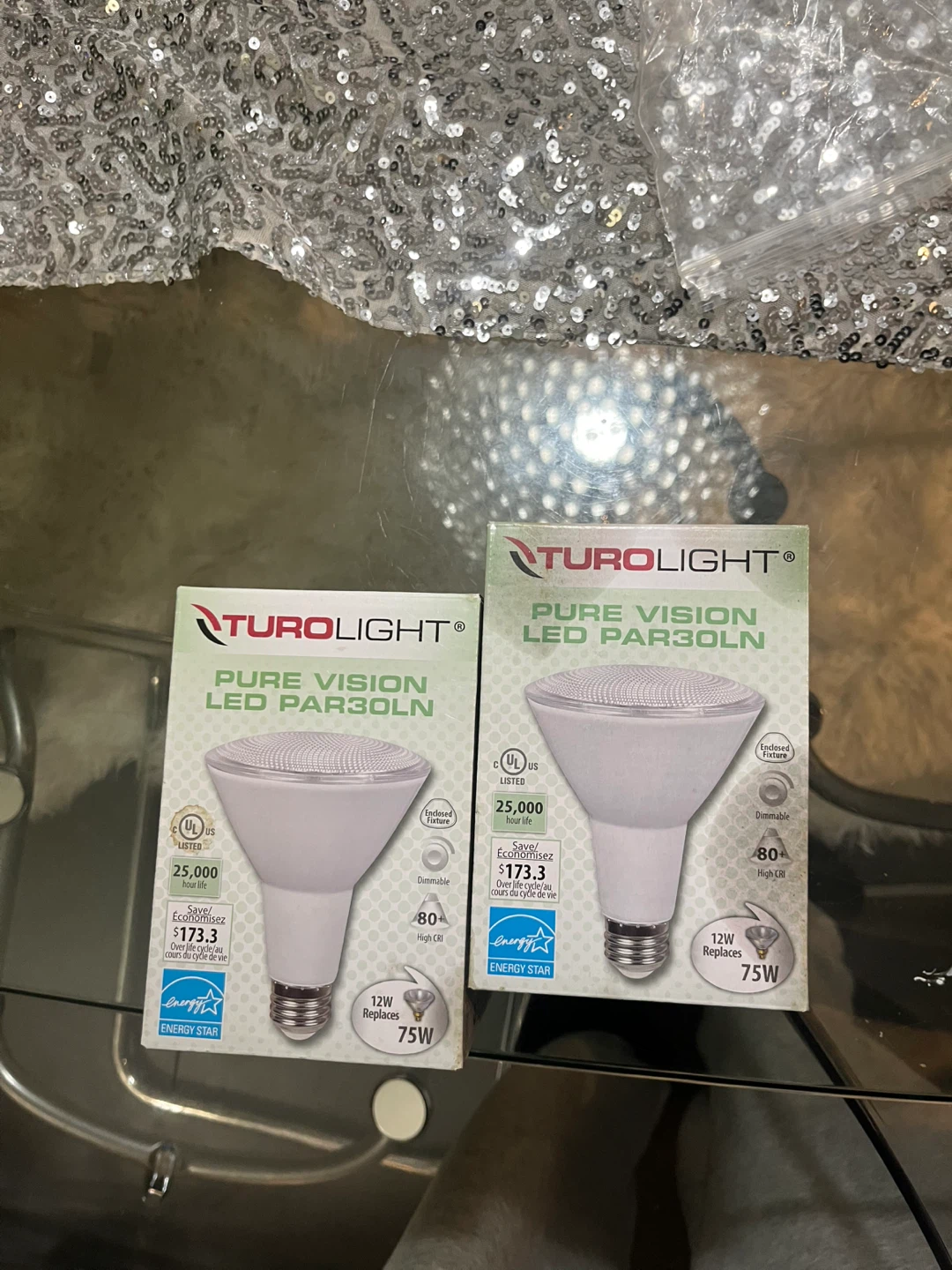 Two Turolight Pure Vision LED PAR30LN Bulbs