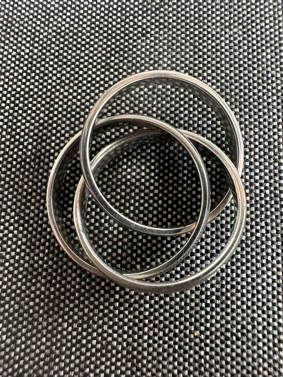 Interlocking Triple Band Cross Ring - photo 2