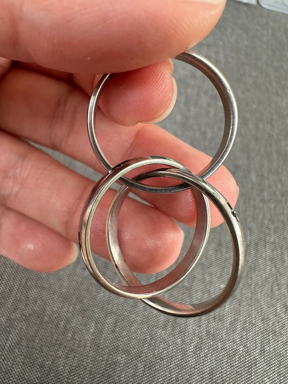Interlocking Triple Band Cross Ring - photo 4