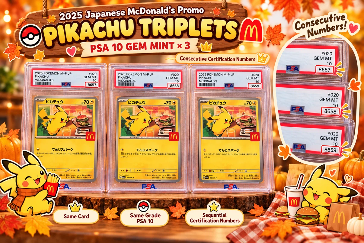 RARE🍁⚡ PIKACHU TRIPLETS FOR SALE! ⚡🍁