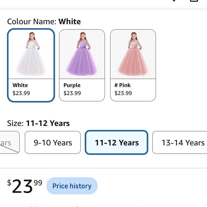 Girls white lace formal dress, size 11-12 years - photo 4