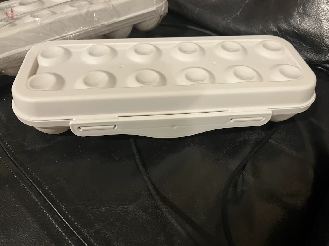 Two Hard Plastic Egg Cartons - photo 4