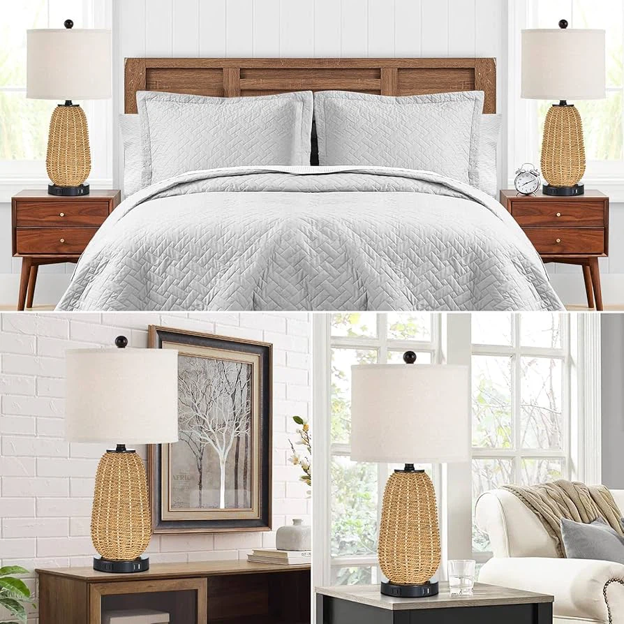 New set of 2 bedside table Lamps - photo 5