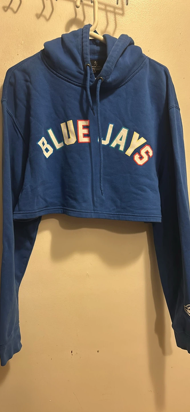 Peace Collective Blue Jays Crop Hoodie