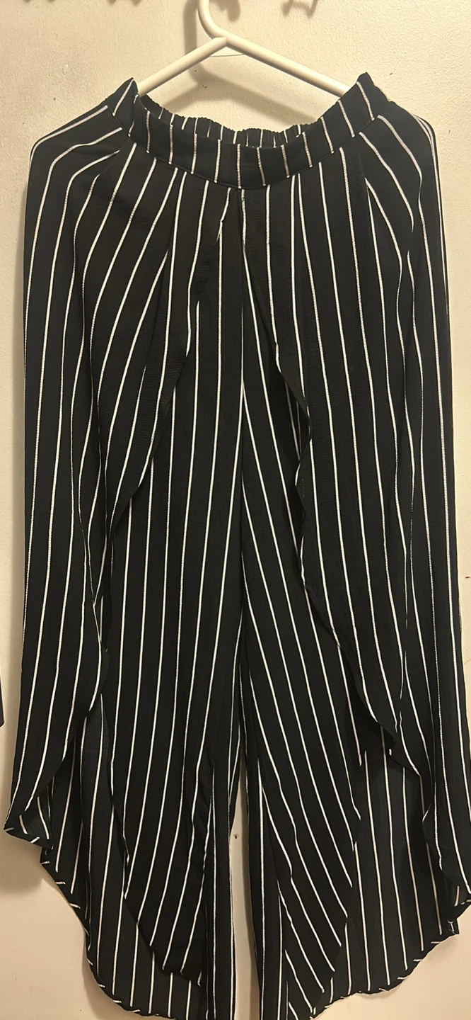 Evampe Collection Striped Pants