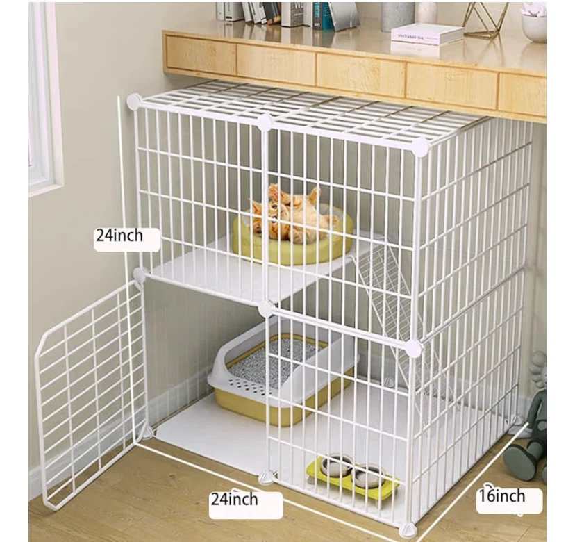 White Wire Pet Playpen - photo 3