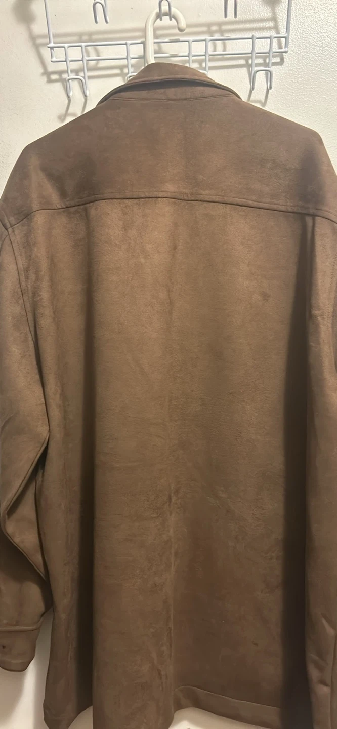 Projek Raw Brown Suede-Style Shirt Jacket - photo 4
