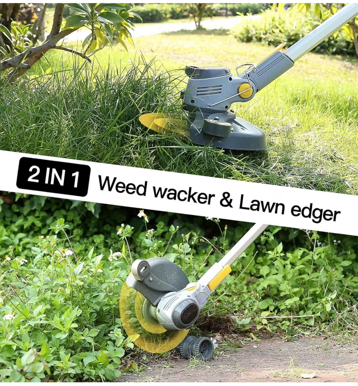 Cordless 3-in-1 Weed Whacker and Lawn Edger - photo 4