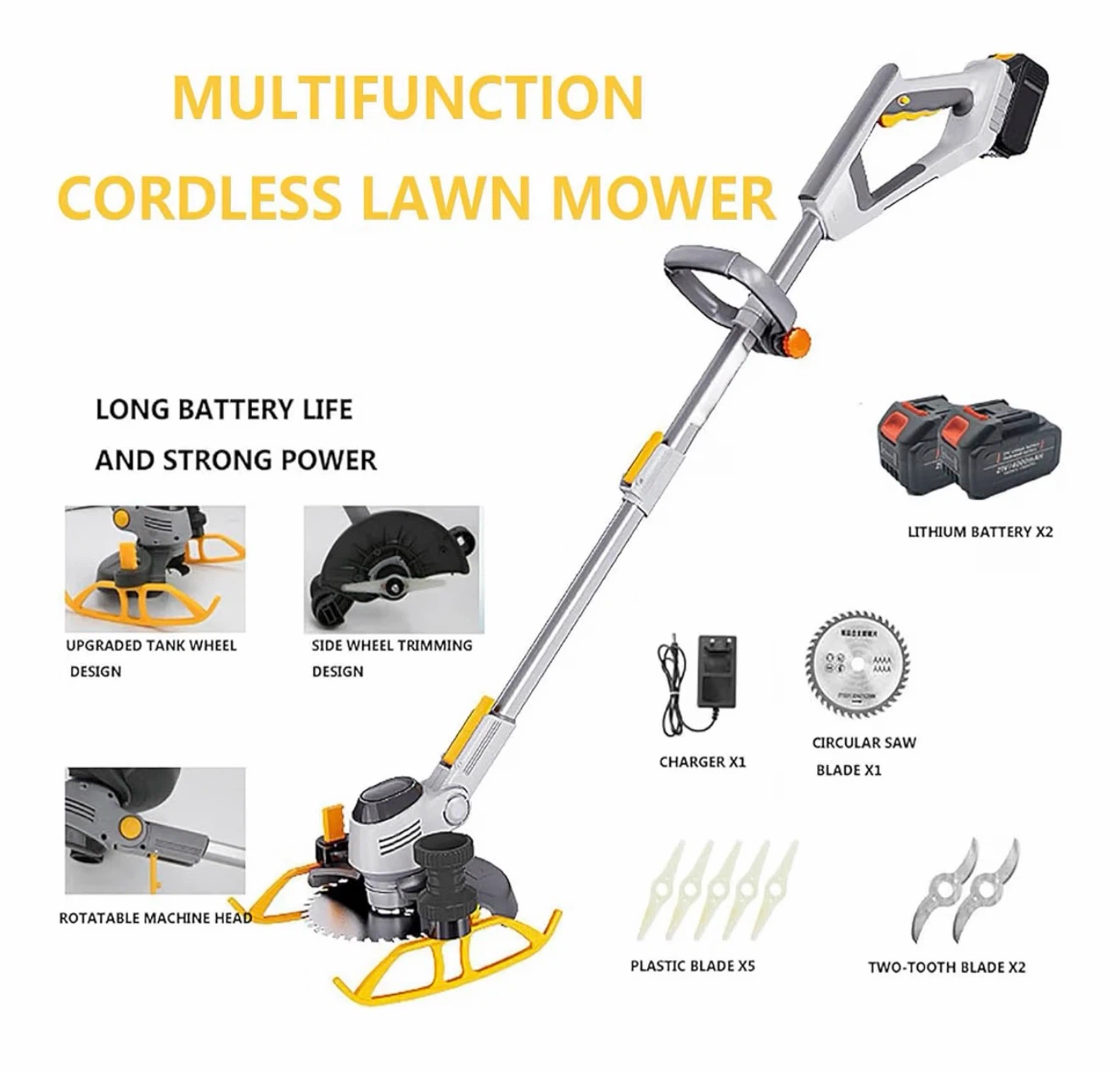 Cordless 3-in-1 Weed Whacker and Lawn Edger - photo 5