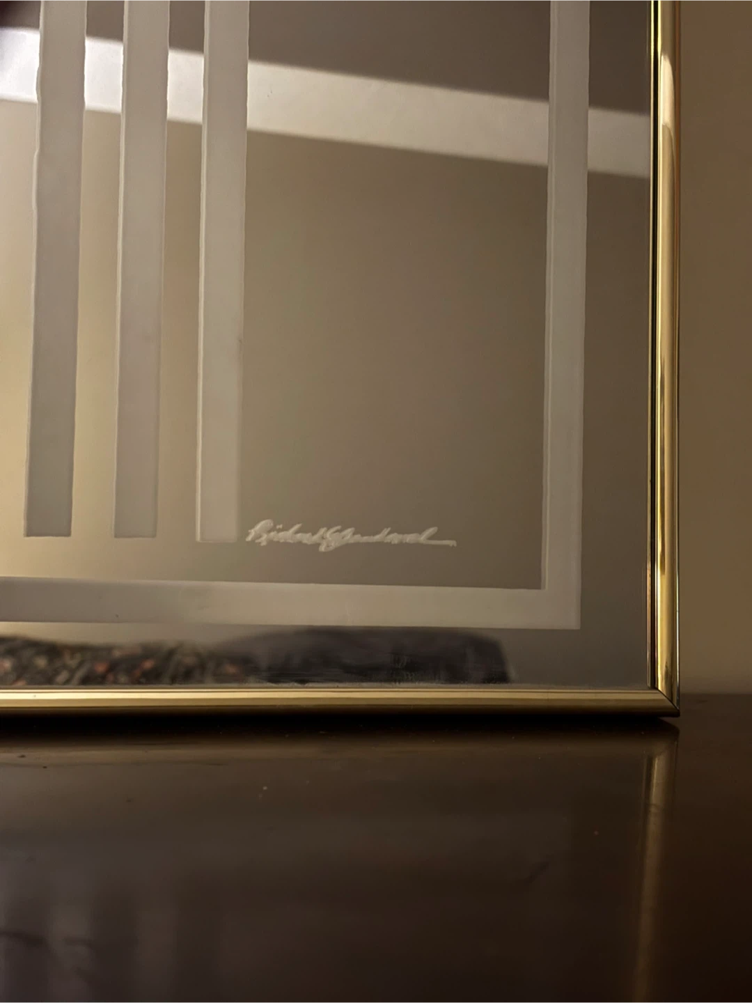 Vintage Windsor Art Mirror - Signed Richard Sandoval - photo 2