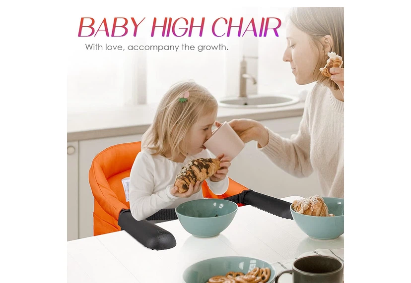 Portable Orange Hook-on High Chair - photo 4