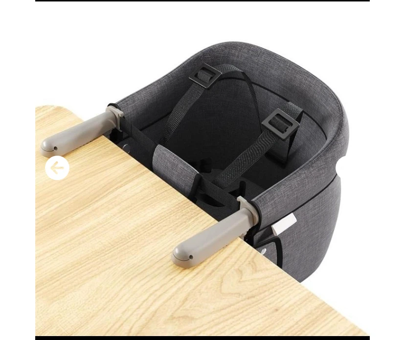 lulunemo Portable Hook-On High Chair - Grey - photo 2