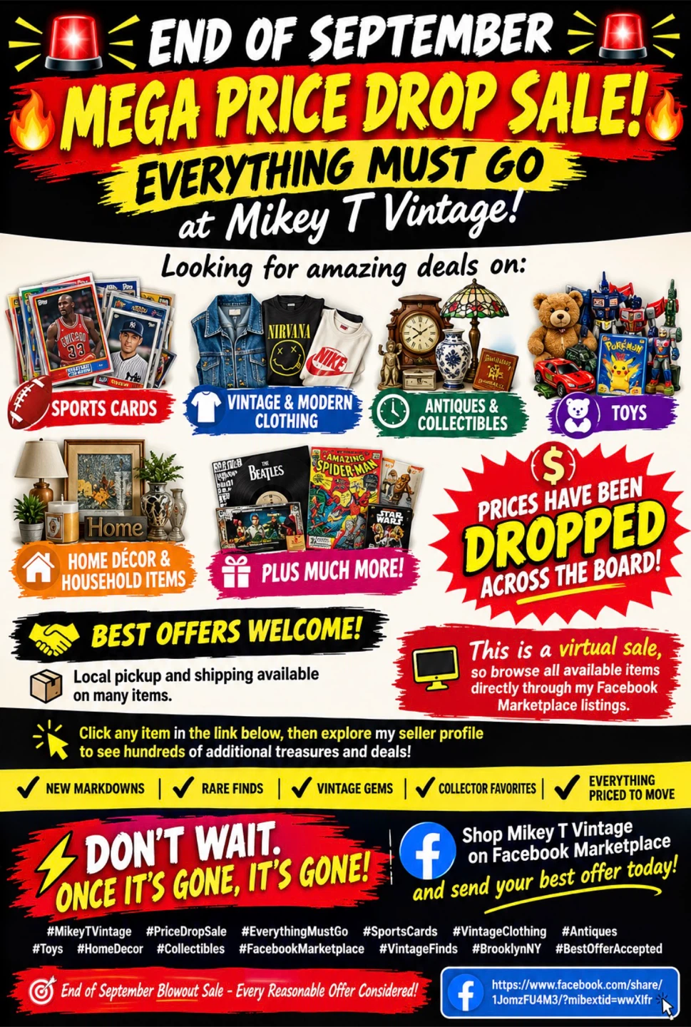 END OF SEPTEMBER MEGA PRICE DROP SALE