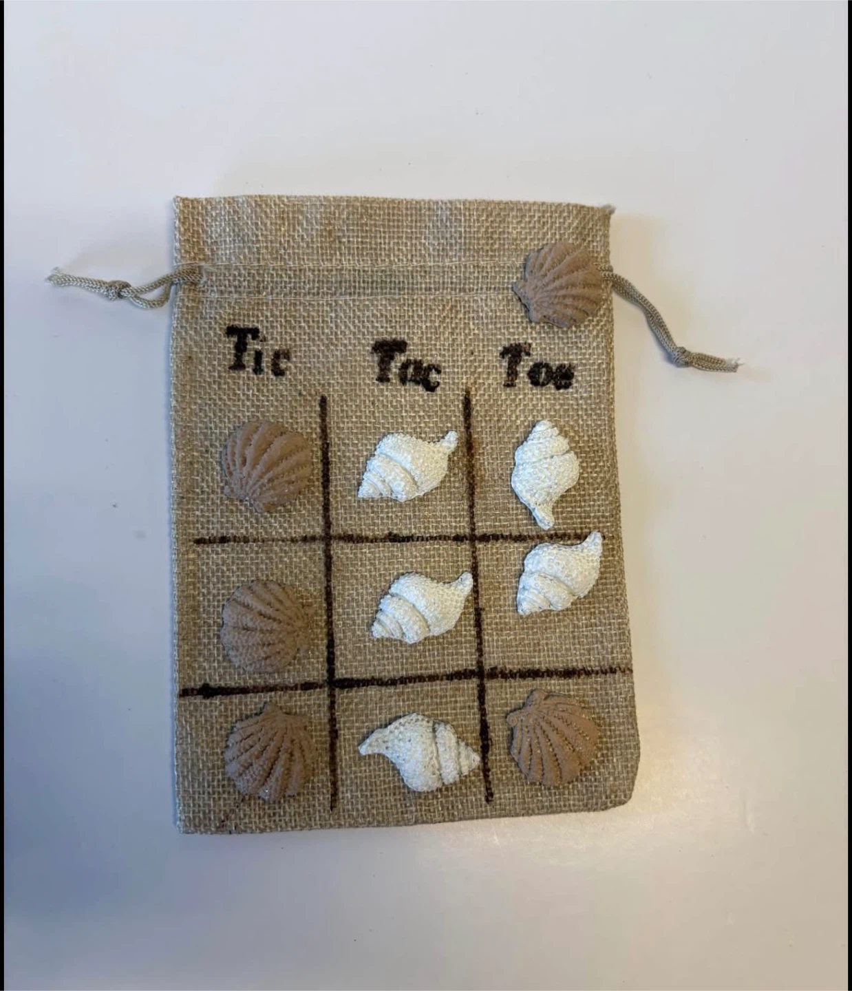 Coastal Seashell Tic-Tac-Toe Game Set