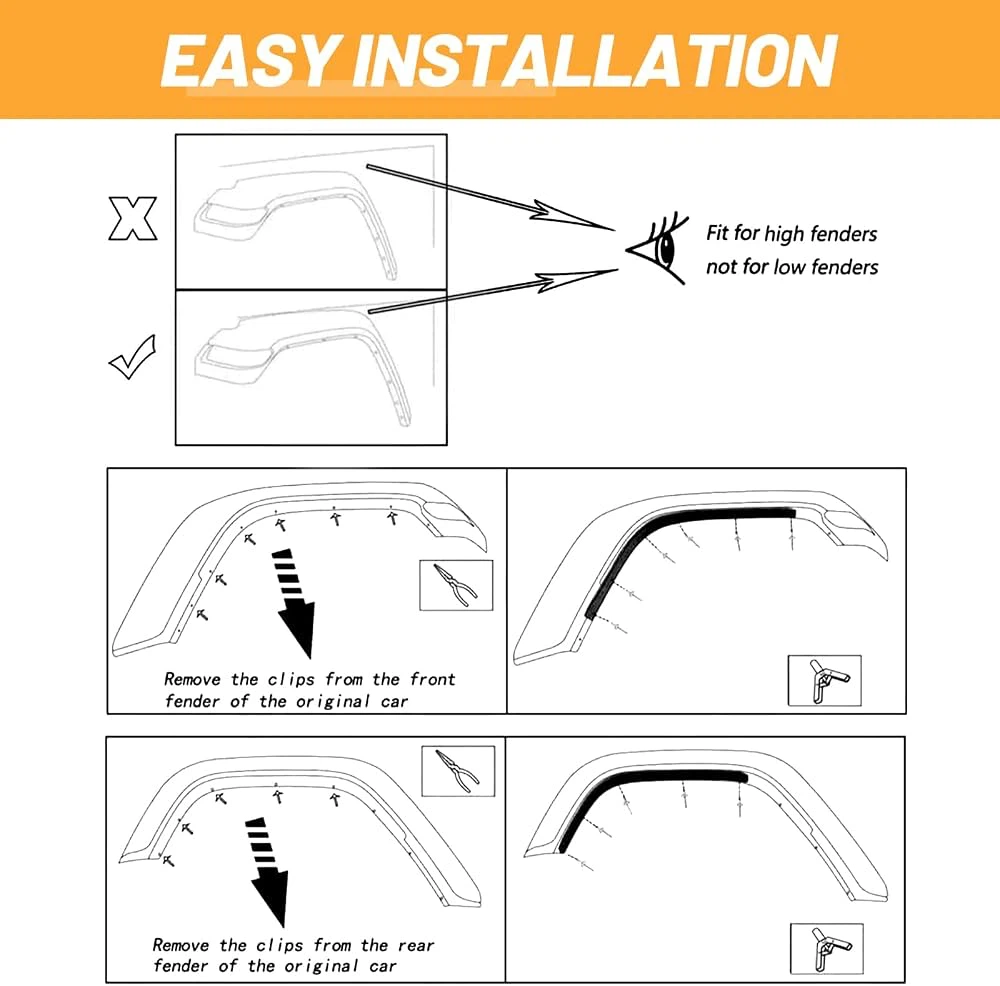 Front & Rear Fender Liner Trim - BN - photo 5