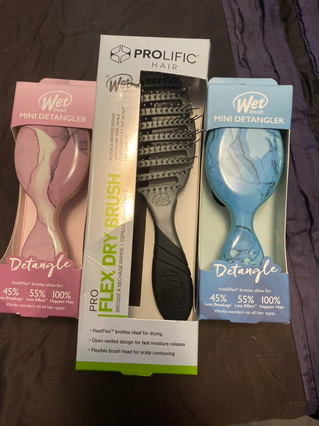 Wet Brush Pro Flex Dry and Mini Detanglers