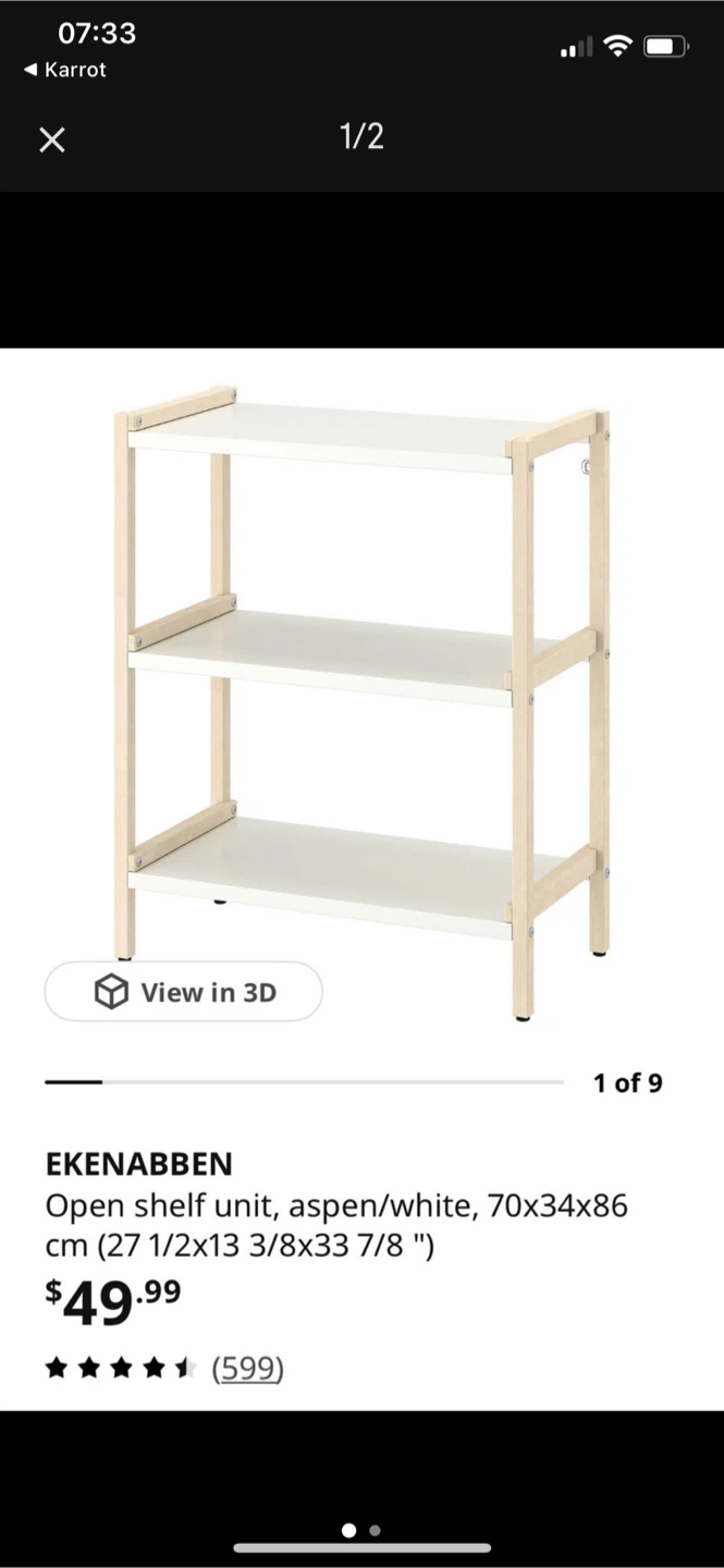 IKEA EKENABBEN Open Shelf Unit