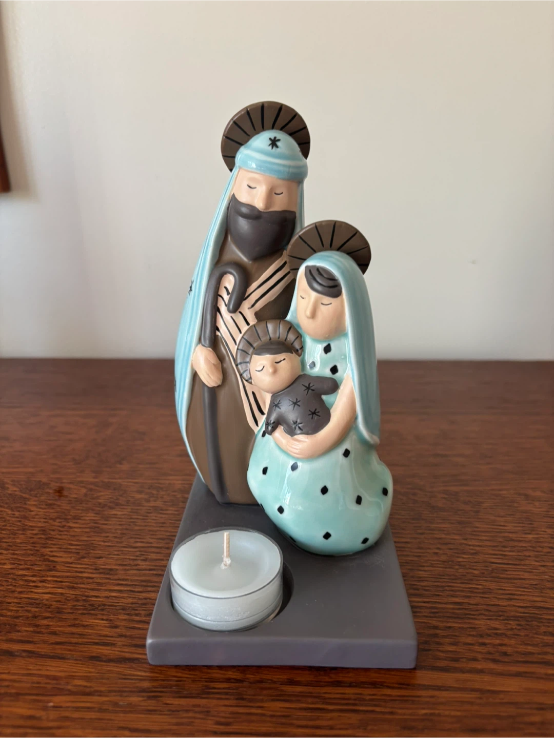 Vintage PartyLite Holy Family Tea Light Holder