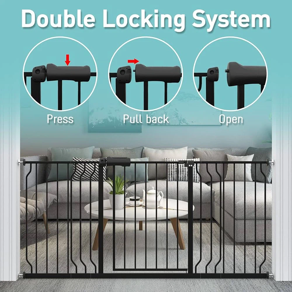 WAOWAO Baby Gate 57.48-62.60inch Extra Wide - BNIB - photo 2