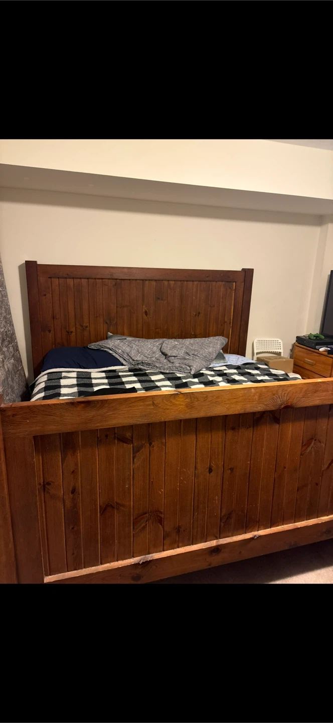 Solid Wood Queen Bed Frame