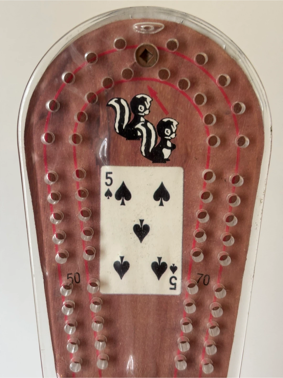 intage 1970s AMF Amflite Phoenix Bowling Pin Cribbage Board - photo 5