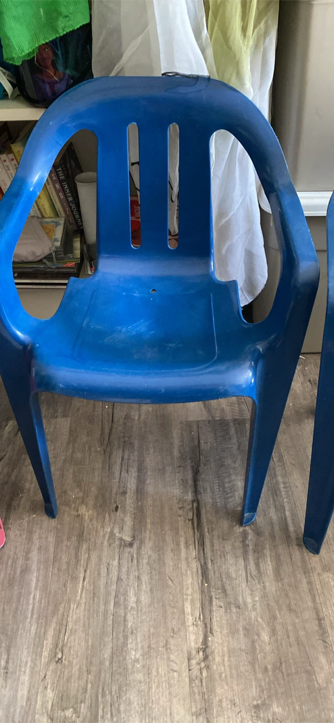 Three children's plastic chairs selling individually - photo 2