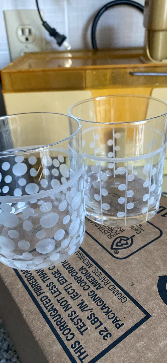 Set of 4 Patterned Drinking Glasses - photo 3