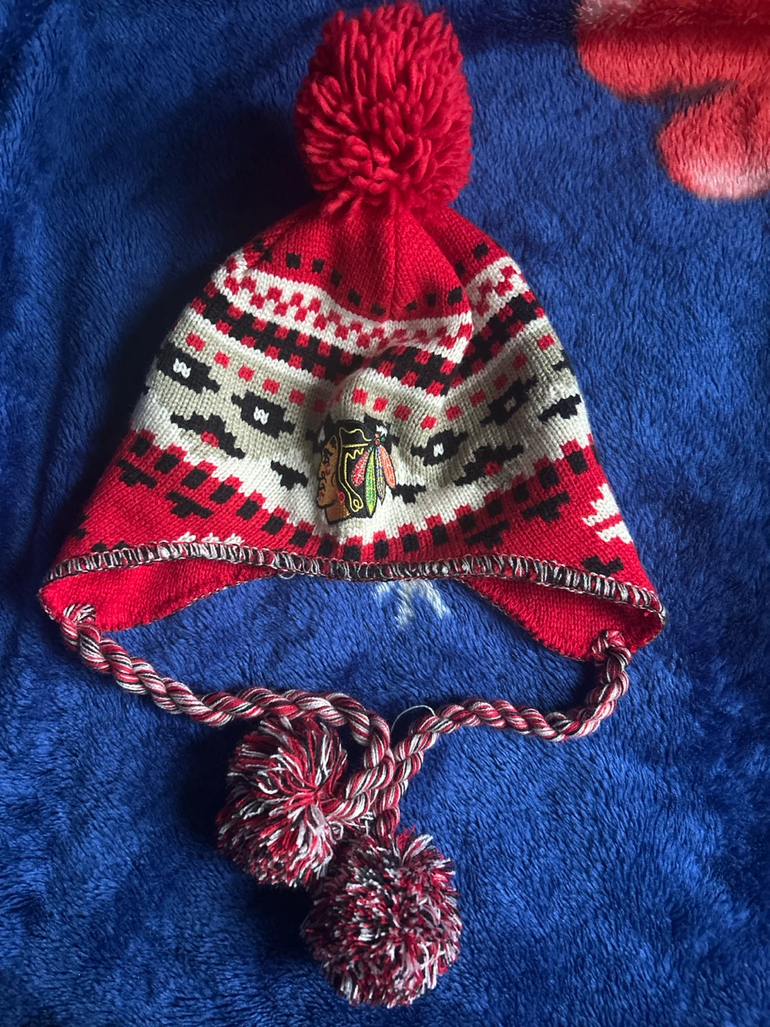 Chicago Blackhawks Pom Toque
