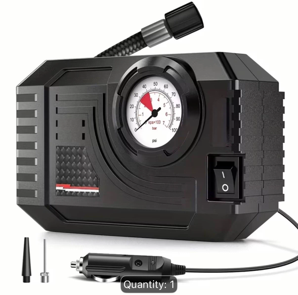 Portable 12V Car Tire Inflator Pump