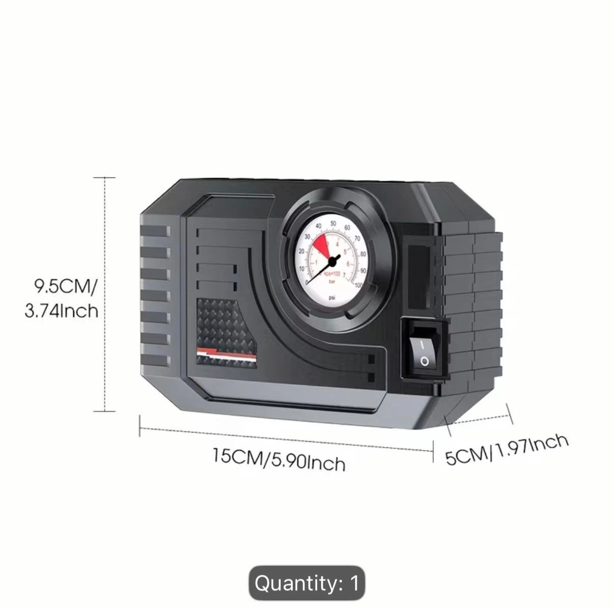 Portable 12V Car Tire Inflator Pump - photo 5