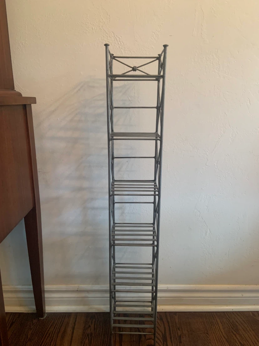 HEAVY STEEL METAL CD STAND STORAGE TOWER - photo 3
