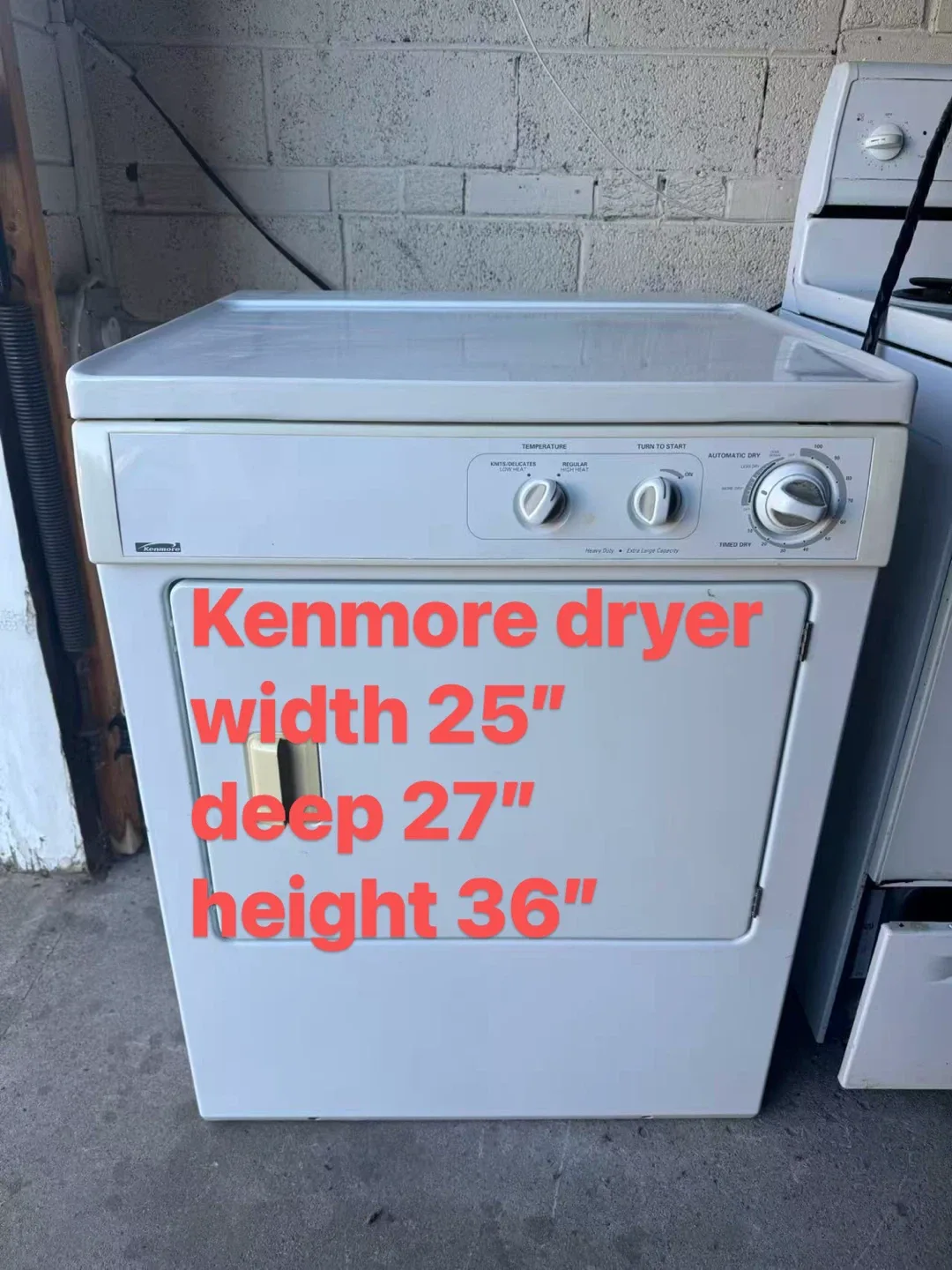 Good condition Kenmore Dryer $150