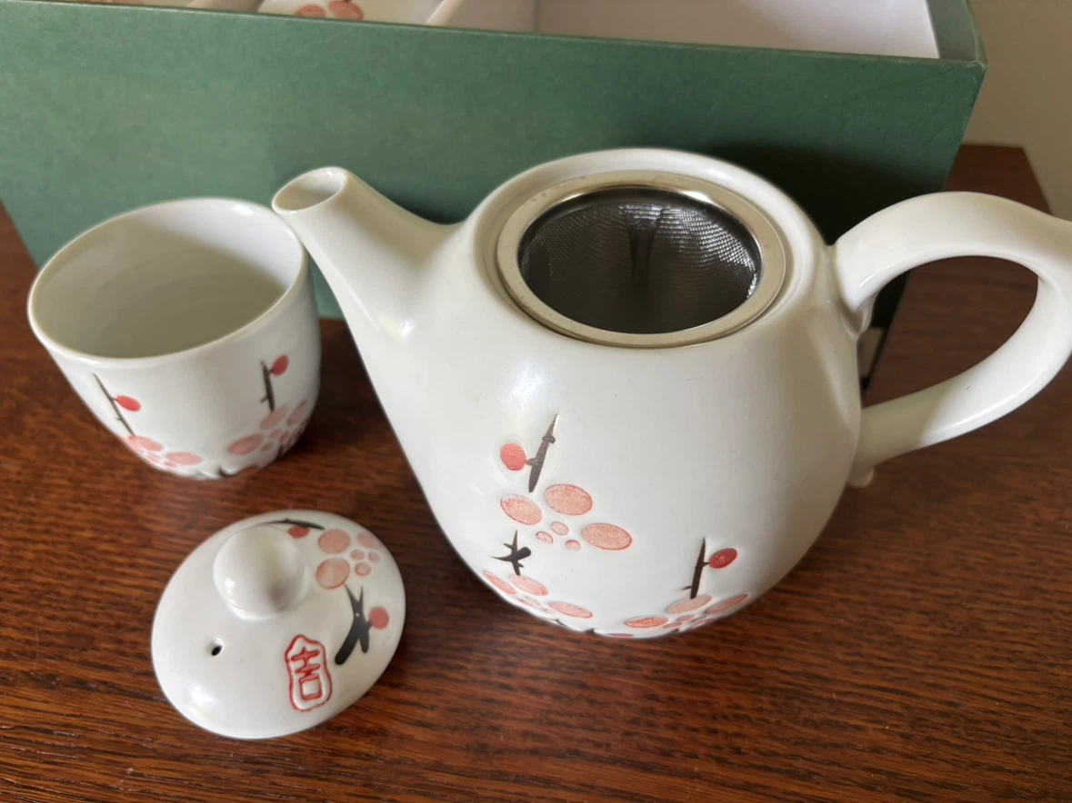 EMF White Plum Japanese Style Tea Set - photo 4