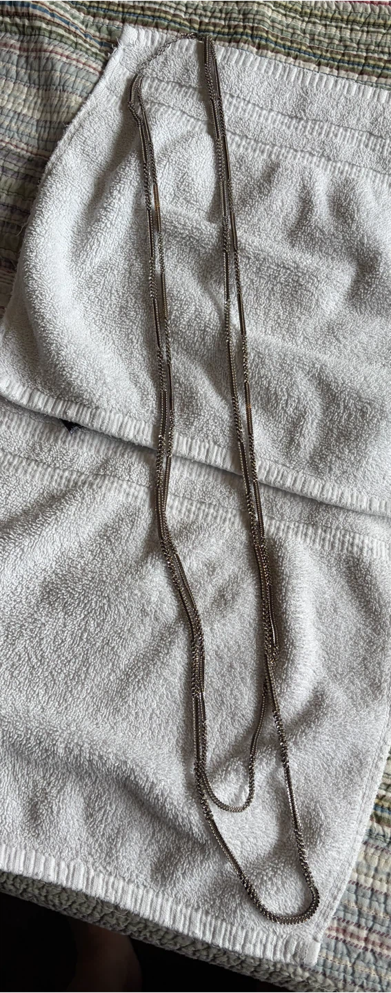 🌱Layered Silver Tone Necklace - photo 2